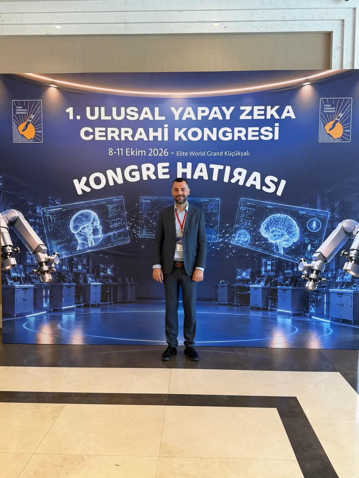Assoc. Prof. Sedat Arslan at the 1st National AI Surgery Congress photo area